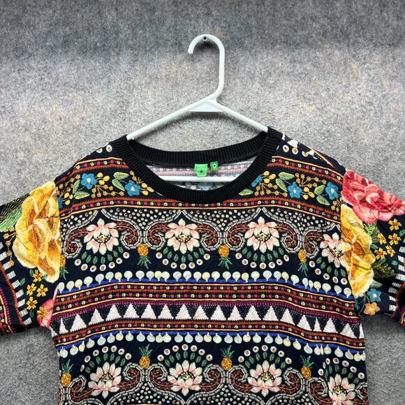 FARM Rio Black Graphic Short Sleeve T-Shirt - Picture 8 of 12